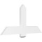 Ekena Millwork Eugene Architectural Grade PVC Gable Bracket, 48"W x 24"H x 2"D x 6"F, 12/12 Pitch GBP048X24X0206EUG00 - alternate 1